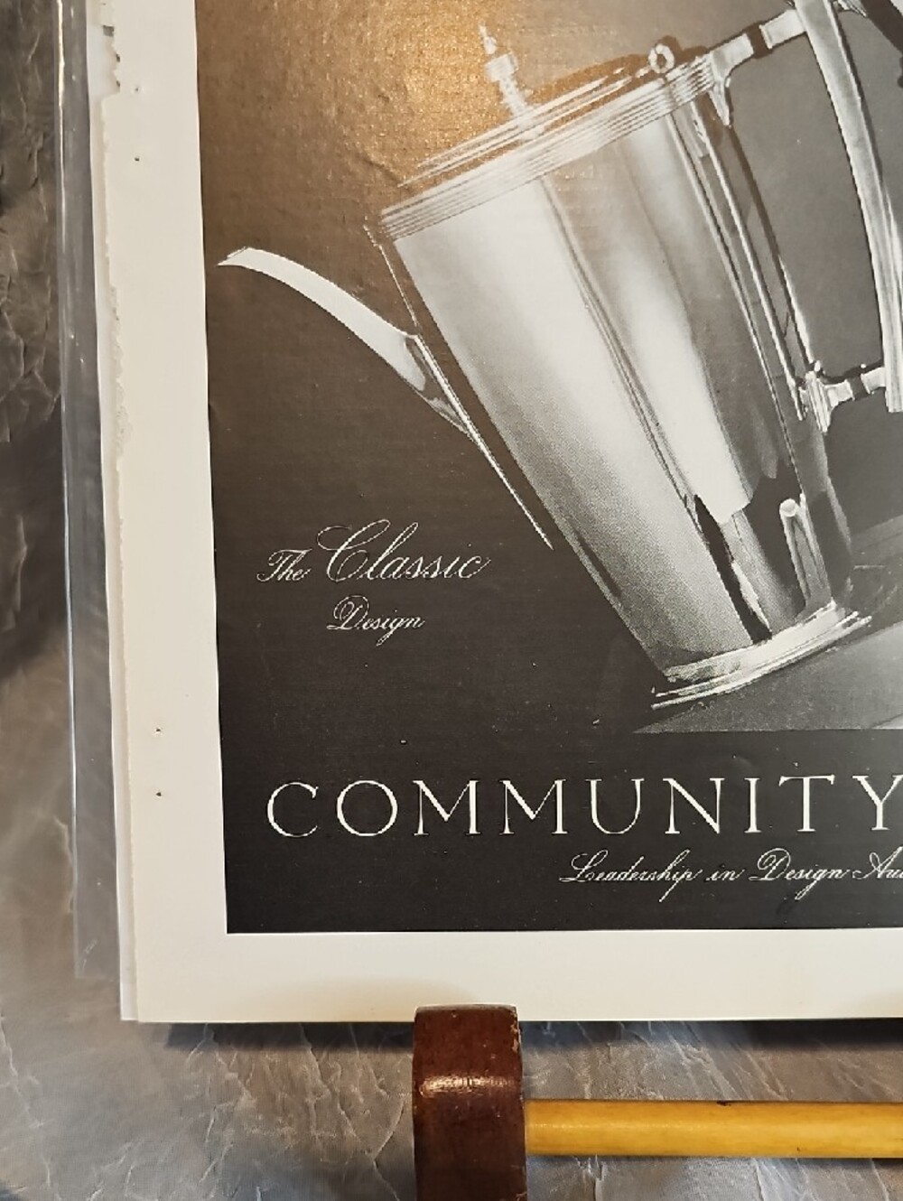 Vintage Community Plate 1937 Advertisment - Silver, Black - Picture 5 of 12
